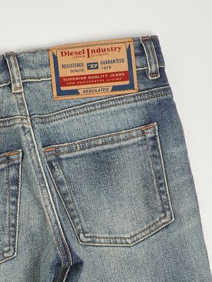 3. Jeans bambino D-Lucas in cotone stretch Denim Chiaro