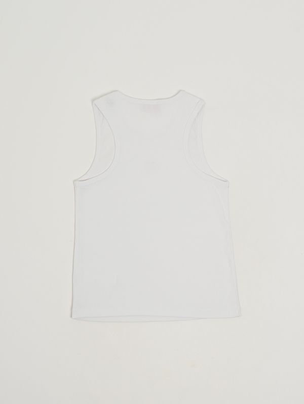 2. Top bambina in TPaci cotone stretch Bianco Diesel j02594kyazy