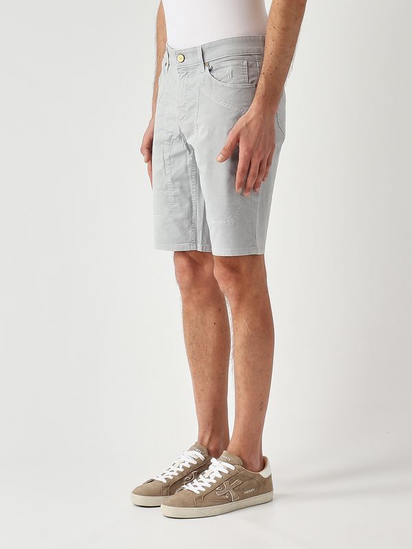 2. Bermuda uomo Jayden in cotone stretch Grigio Cemento Jeckerson pe26jupbe001jayde001