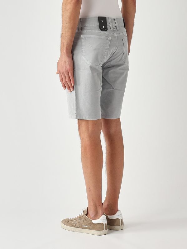 3. Bermuda uomo Jayden in cotone stretch Grigio Cemento Jeckerson pe26jupbe001jayde001