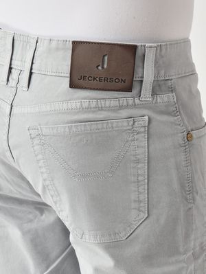 4. Bermuda uomo Jayden in cotone stretch Grigio Cemento