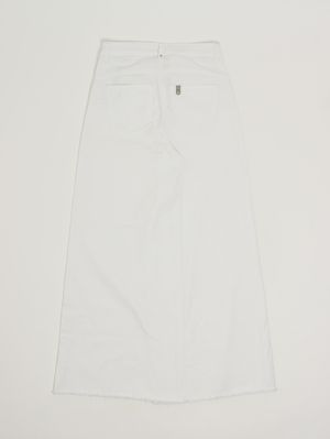 2. Mädchenhose aus Stretch-Baumwolle Weiß