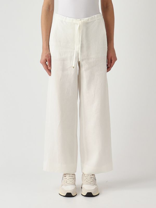 1. Amedea Damen-Leinenhose Weiß S Max Mara 2619131013600