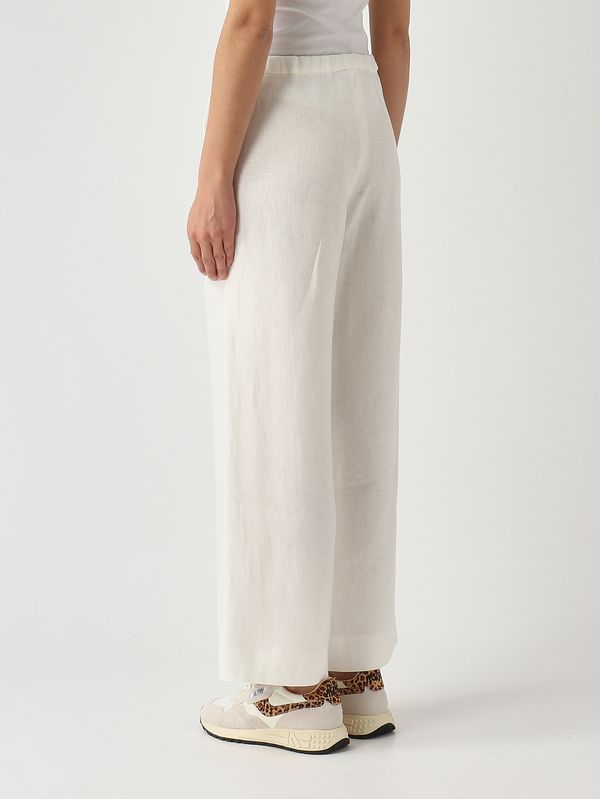 4. Amedea Damen-Leinenhose Weiß S Max Mara 2619131013600