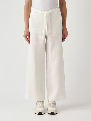 1. Amedea Damen-Leinenhose Weiß