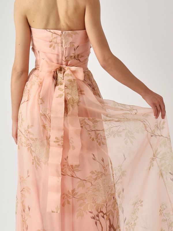 6. Abito donna Dominio in seta Pesca Max Mara Studio 2616221124600