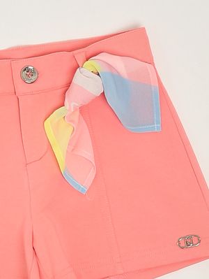 3. Shorts en molleton pour fille Corail