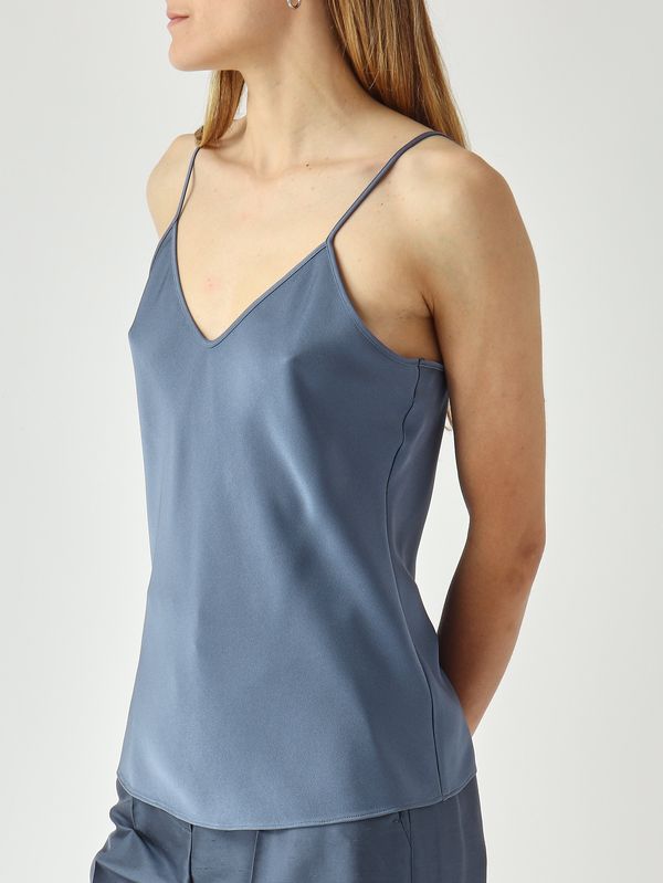 5. Elfi women's satin top Teal Max Mara Studio 2616161034600