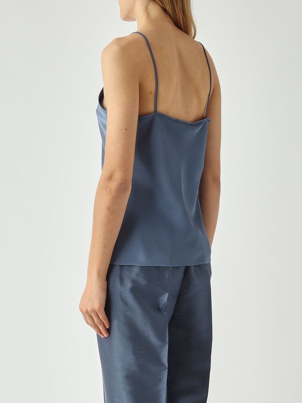 4. Elfi women's satin top Teal Max Mara Studio 2616161034600