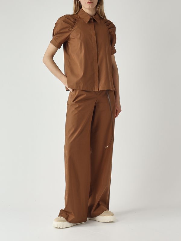 2. Pantalón de mujer Farea de algodón Canela Max Mara Studio 2616131052600
