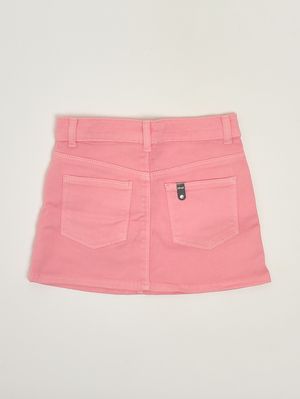 2. Gonna bambina in cotone stretch Corallo