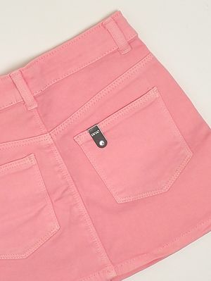 3. Gonna bambina in cotone stretch Corallo