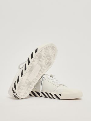 4. Baskets homme Vulc Undercut en toile de coton Blanc-Noir