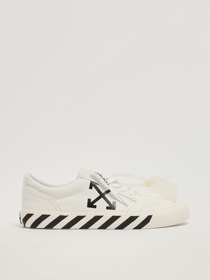 1. Baskets homme Vulc Undercut en toile de coton Blanc-Noir
