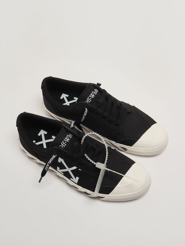 2. Herren-Sneaker Vulc Undercut aus Baumwoll-Canvas Schwarz-Weiß Off-White omia2apc99fab0011