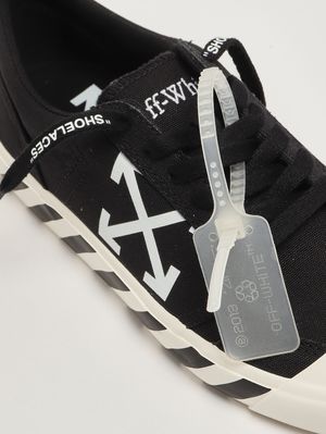 5. Herren-Sneaker Vulc Undercut aus Baumwoll-Canvas Schwarz-Weiß