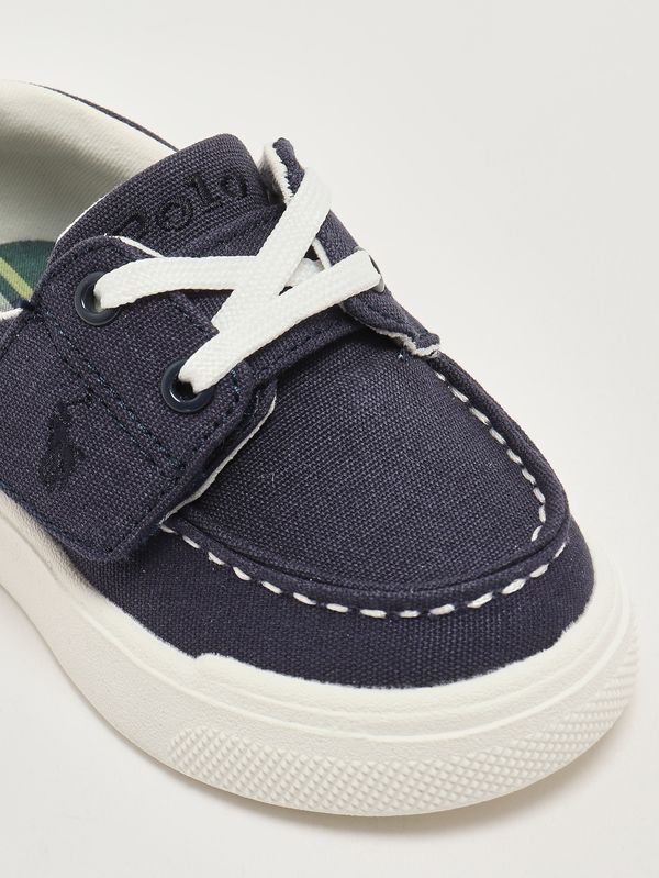 5. Mocasín para niño de lona Azul Polo Ralph Lauren rl04223