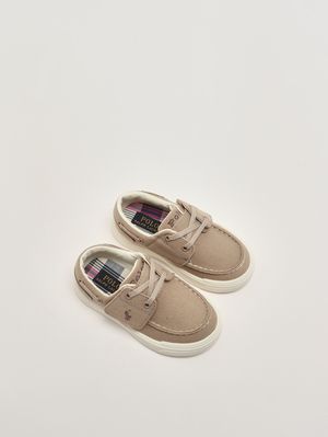 2. Mocassino bambino in canvas Beige