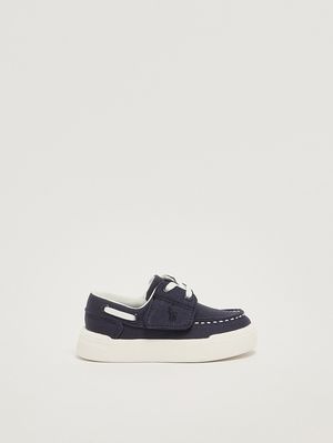 1. Mocasín para niño de lona Azul