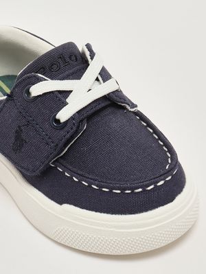 5. Mocasín para niño de lona Azul