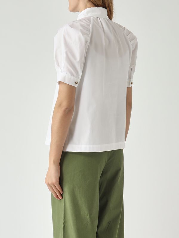 4. Women's Amore cotton shirt White Max Mara Studio 2616111032600