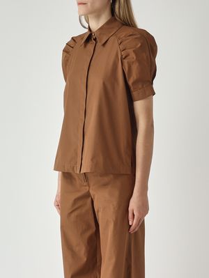 3. Camicia donna Amore in cotone Cuoio