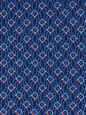 3. Cravatta uomo Tetris in seta Navy