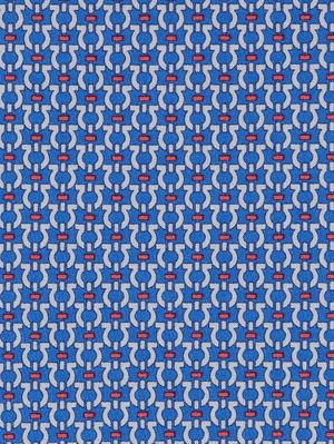 3. Cravate homme Gancini en soie Bleu