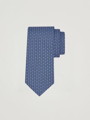 1. Cravate homme Brigitte en soie Marine