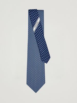2. Cravate homme Brigitte en soie Marine