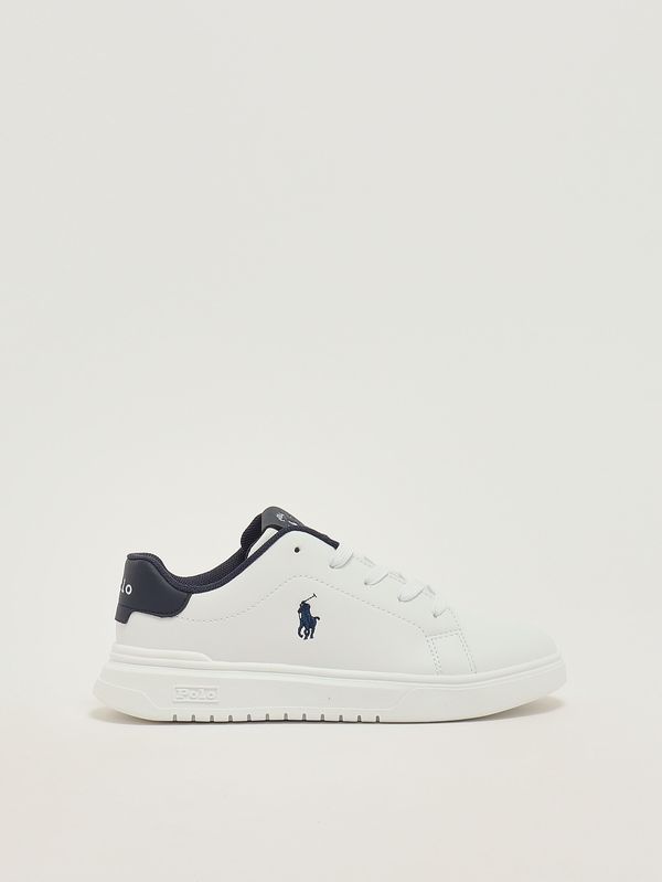 1. Kindersneaker aus Kunstleder Weiß Polo Ralph Lauren rl03844