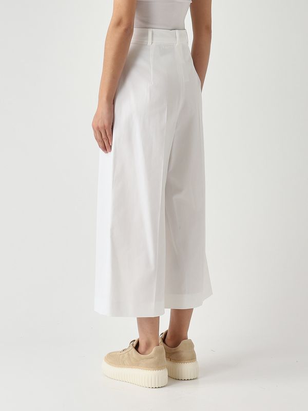 4. Pantalón de mujer Tequila de algodón elástico. Blanco Max Mara Studio 2616131112600