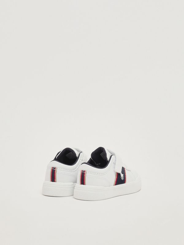 3. Kindersneaker aus Kunstleder Weiß Polo Ralph Lauren rl04217