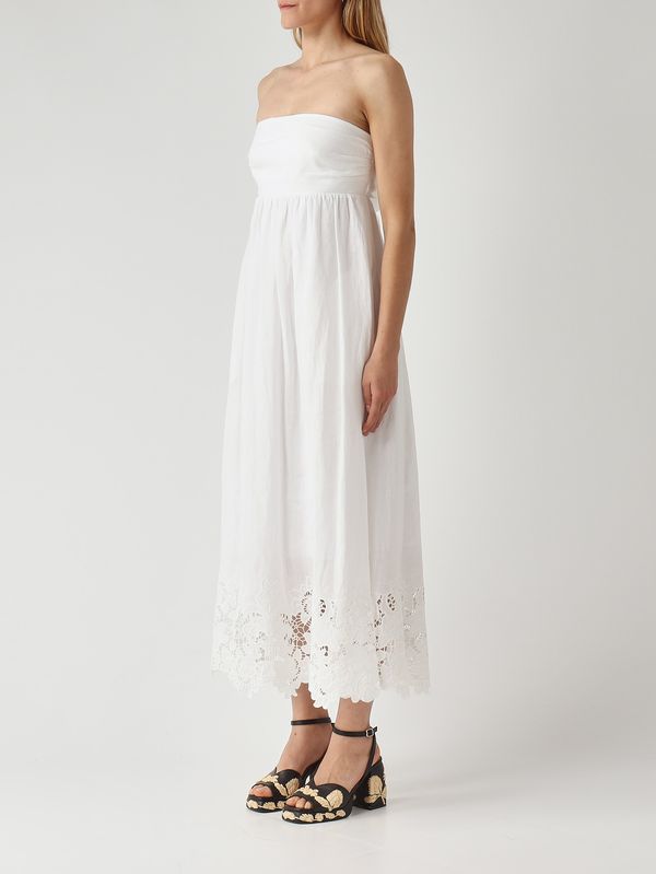 Max Mara Studio Scena women's linen dress - White | Caposerio.com Max Mara Studio Scena women's linen dress - White | Caposerio.com