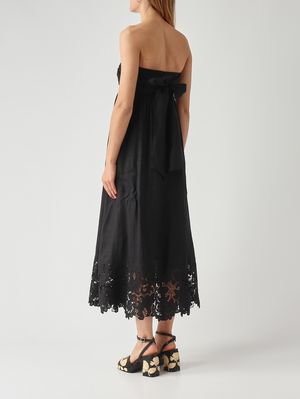 4. Abito donna Scena in lino Nero