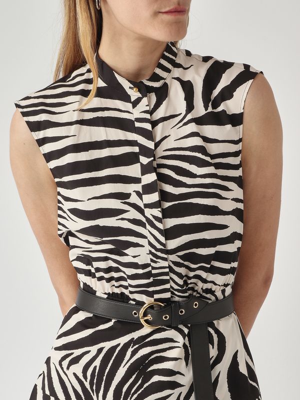 Max Mara Studio Women's West cotton dress - Black-White | Caposerio.com Max Mara Studio Women's West cotton dress - Black-White | Caposerio.com