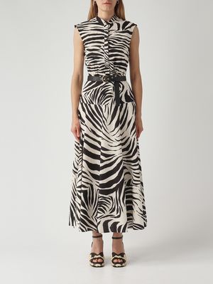 max studio black and white dress MAX STUDIO Knee Length Dress – eKlozet main image 1