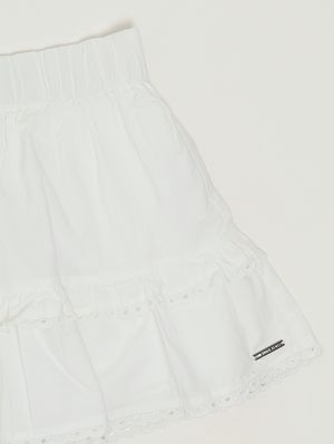 3. Cotton skirt for girls Off-white