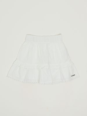 1. Cotton skirt for girls Off-white