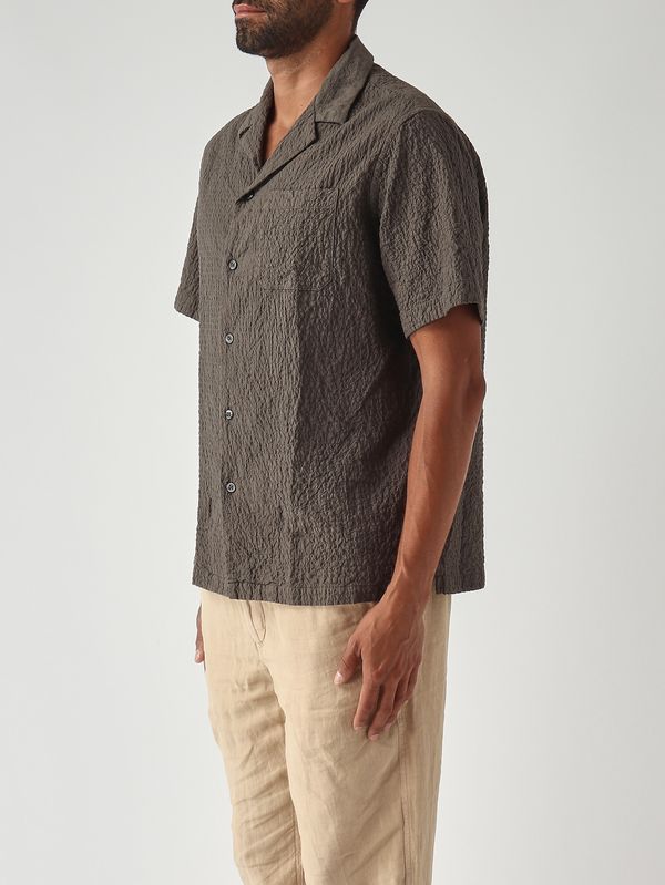 3. Camicia Hadley uomo in cotone stretch Militare Altea 2654021