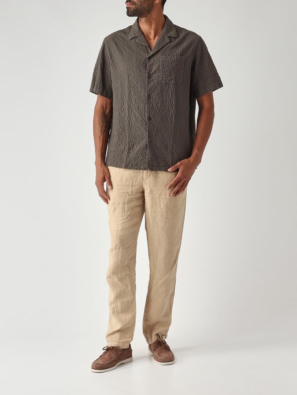 2. Camicia Hadley uomo in cotone stretch Militare Altea 2654021