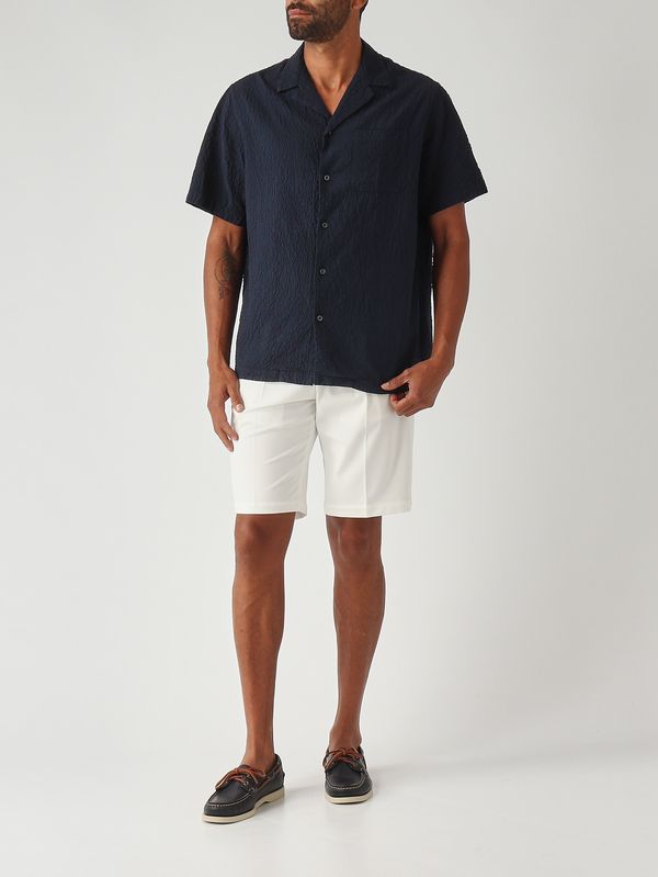 2. Camicia Hadley uomo in cotone stretch Navy Altea 2654021