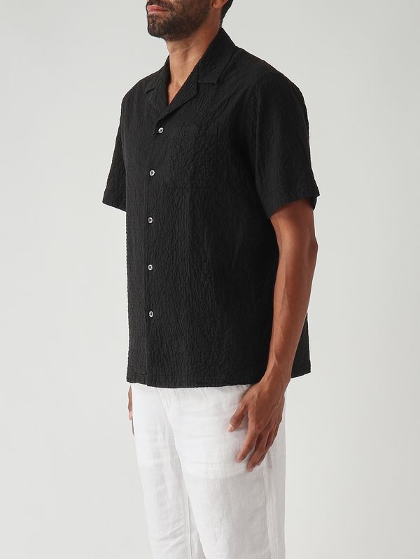3. Camicia Hadley uomo in cotone stretch Nero Altea 2654021