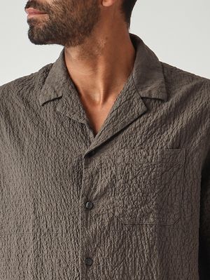 5. Camicia Hadley uomo in cotone stretch Militare