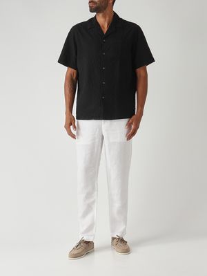 2. Camicia Hadley uomo in cotone stretch Nero