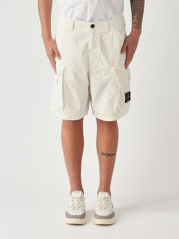 1. Bermuda uomo in miso cotone Avorio Stone Island l1s15l100009s0318