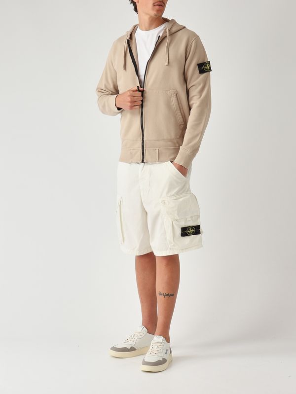 2. Bermuda uomo in miso cotone Avorio Stone Island l1s15l100009s0318