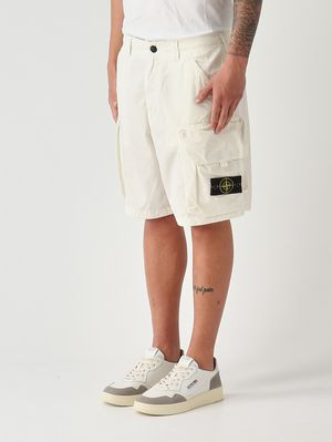 3. Bermuda uomo in miso cotone Avorio