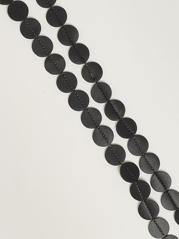 2. Collier pour femme en simili cuir. Noir Meimeij m6pq02
