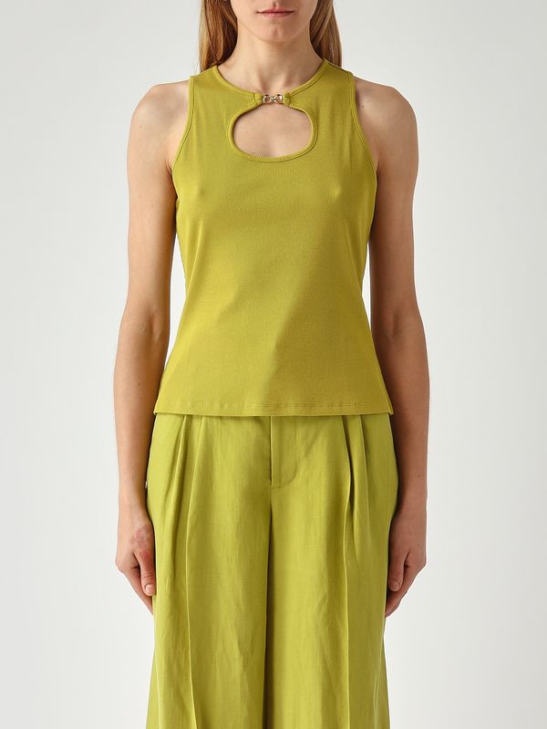 1. Top de mujer de algodón Aceite de aguacate Twinset 261tt2280